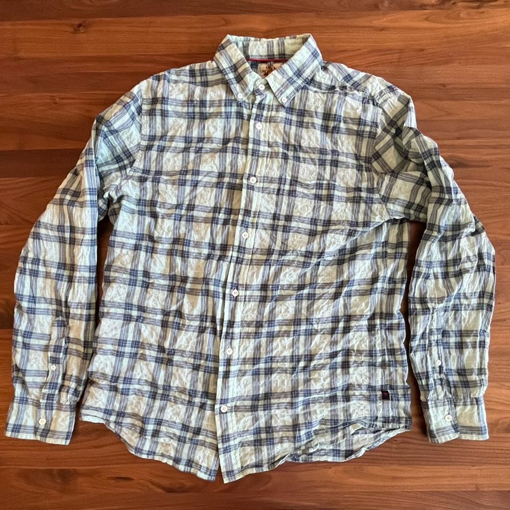 Rumpled Lawn Ultralight Shirt (l)- Mint Green